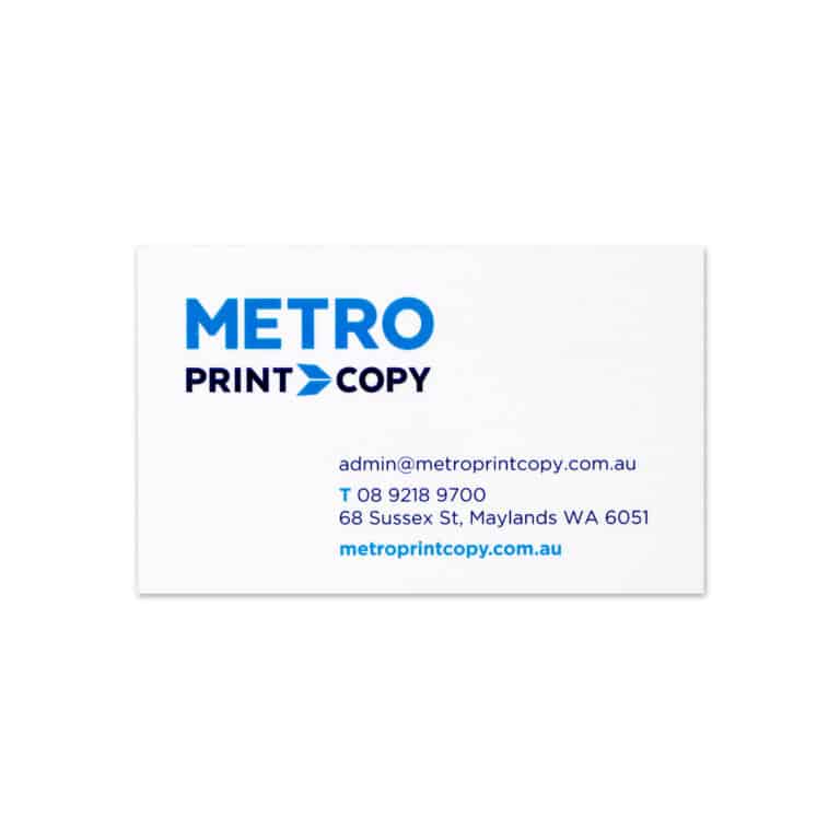 metro print & copy business card