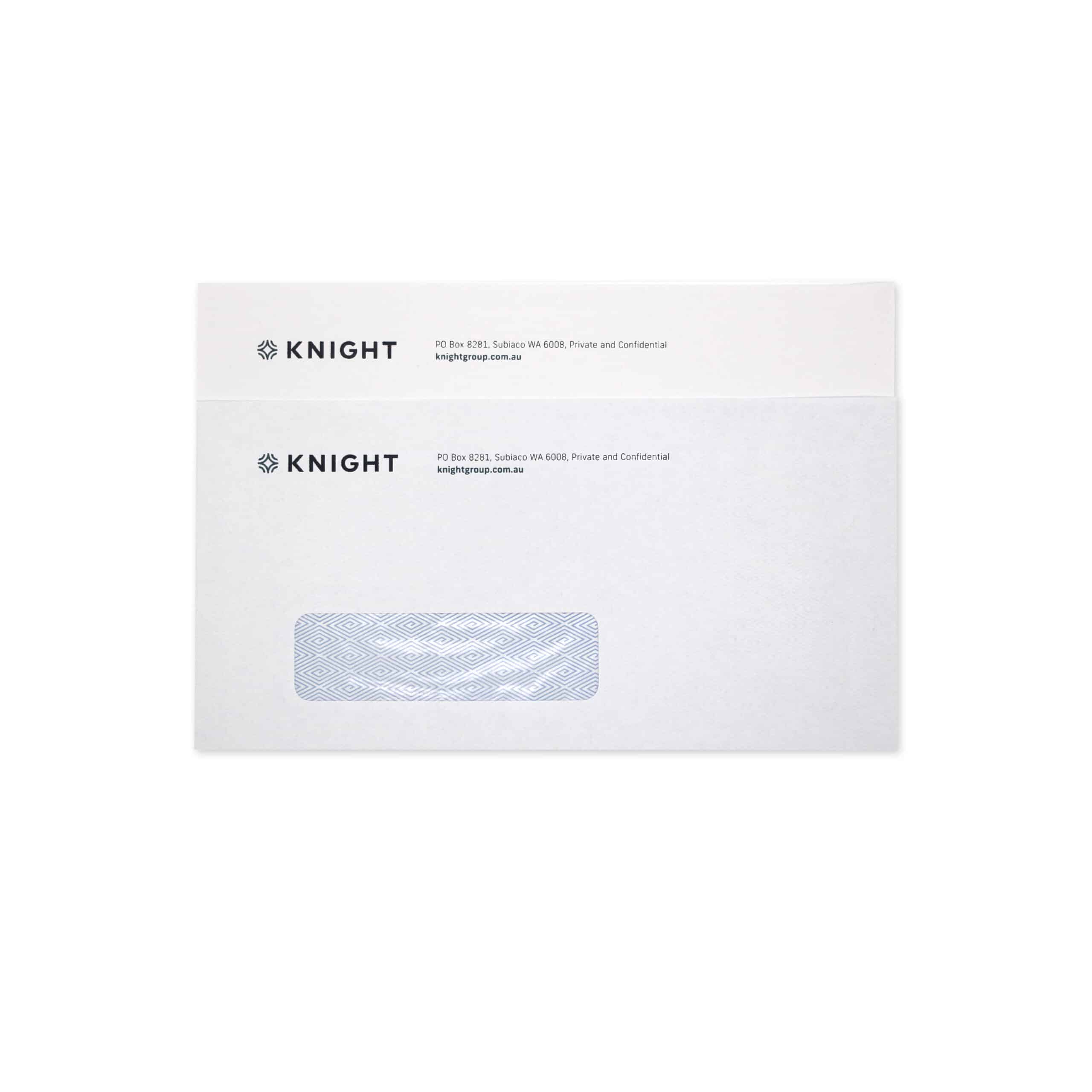 knight personalised envelopes