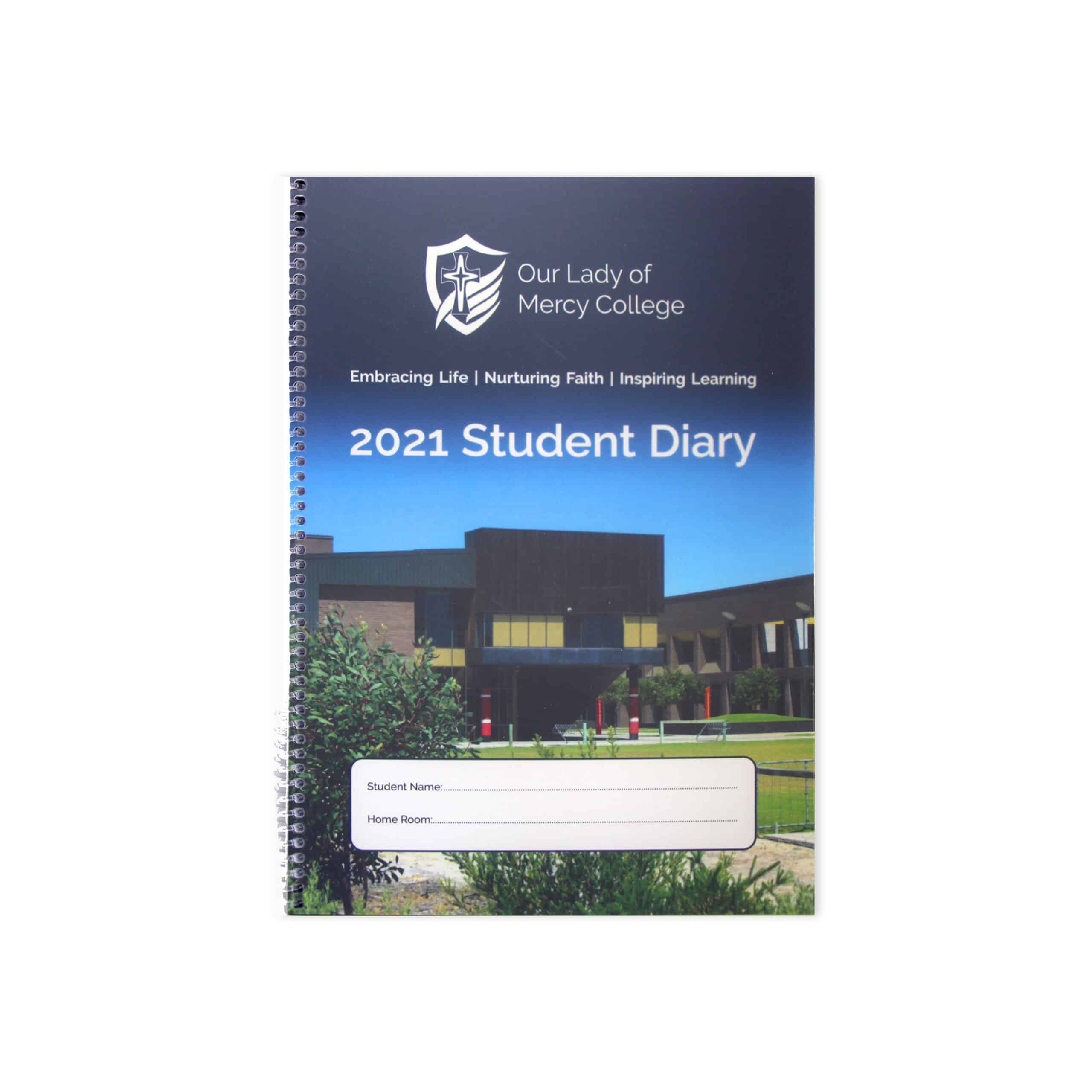 spiral bound student diary